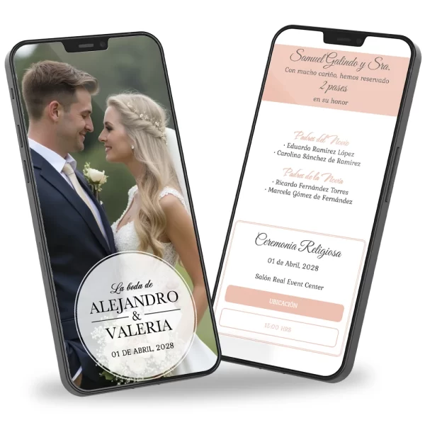 Paquete Oro - Invitación para Bodas